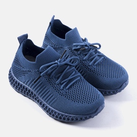 Sneakers per bambini blu Huntz 1