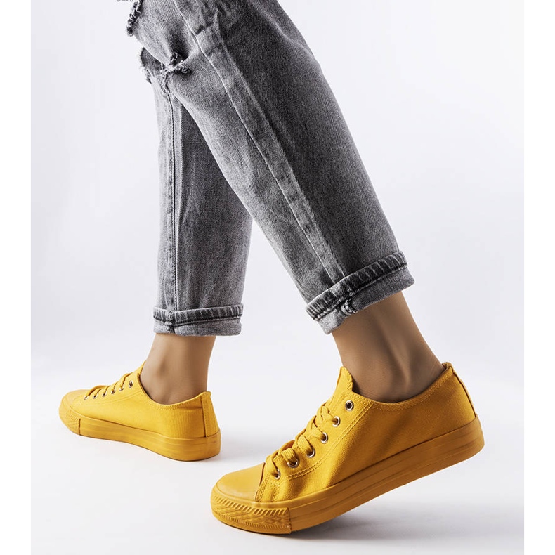 Sneaker gialle in tessuto di Esmeraude giallo 1