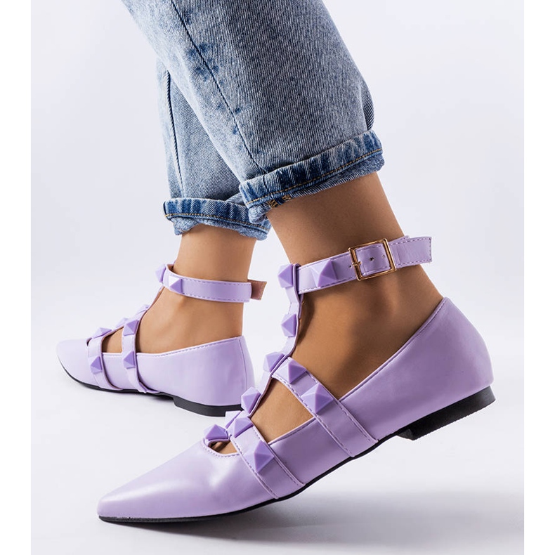 Ballerine viola con una spettacolare chiusura Blur 1