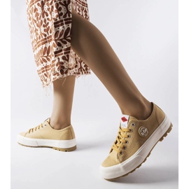 Sneakers beige Lee Cooper LCW-23-44-1655L 1