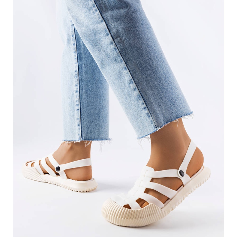 Sandali Canton in gomma bianca 1