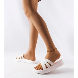 Pantofole Coudert in gomma bianca 1