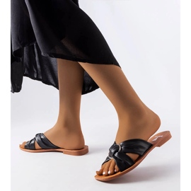 Eleganti pantofole nere di Belisarda nero 2