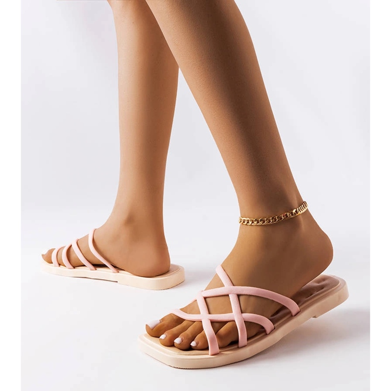 Ciabatte in gomma rosa Pearlman 1