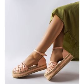 Espadrillas gour rosa con plateau 1
