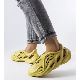 Pantofole Julienne in gommapiuma verde 1