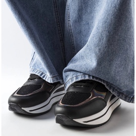 Sneaker Ethel con suola spessa nero 1