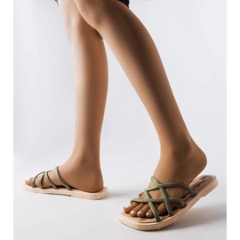 Ciabatte in gomma verde Pearlman 1