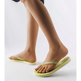 Infradito con strass verde fluo di Patrier 2