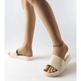 Ciabatte in gomma beige di Sabourin 2