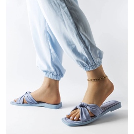 Pantofole Pride in ecopelle scamosciata blu 2