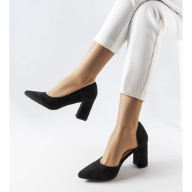 Décolleté nere con tacco Sargent nero 1