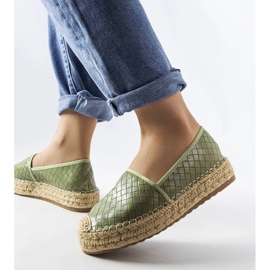 Espadrillas verdi decorate con goffratura Geoffrey verde 1