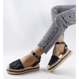 Espadrillas nere con plateau di Lafrenière nero 1