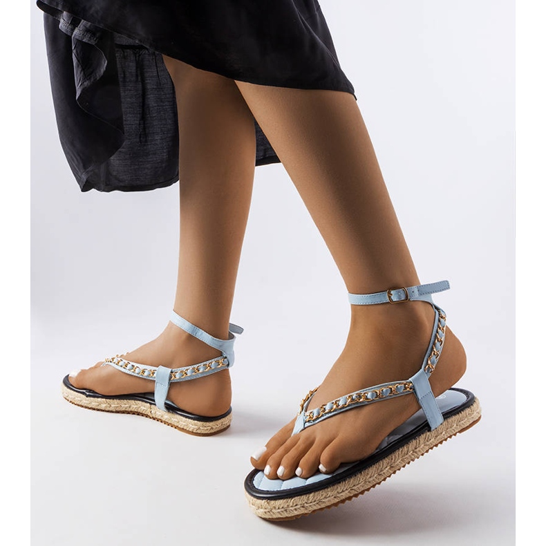 Sandali con catena blu di Varieur 2