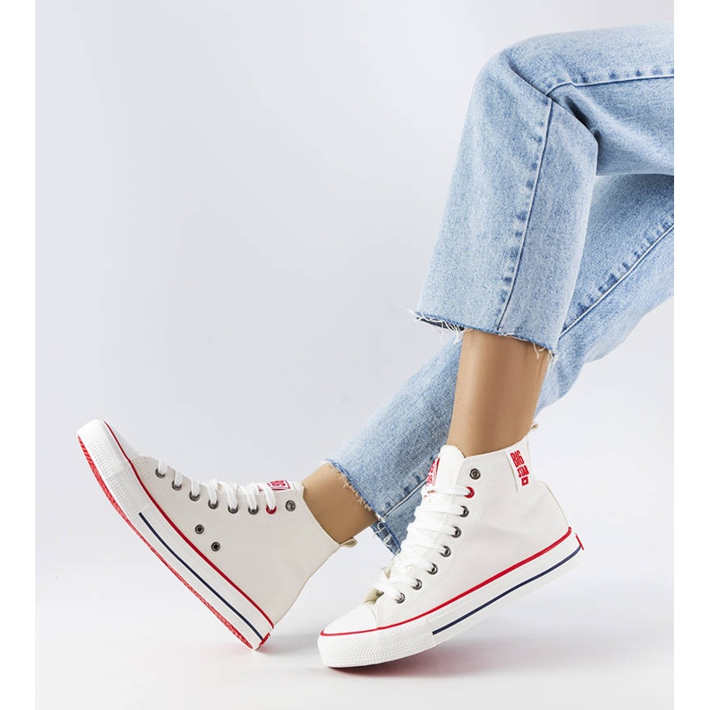 Sneakers bianche alla caviglia Big Star JJ274132 bianca 1