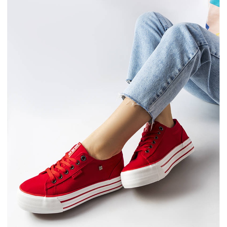 Big Star Sneakers rosse con plateau BigStar HH274053 rosso 1