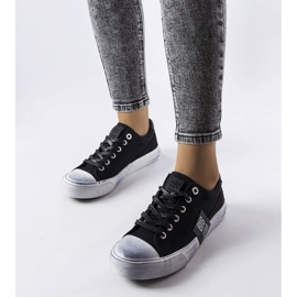 Sneakers nere con abrasioni Big Star JJ274354 nero 1