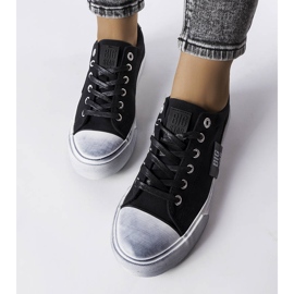 Sneakers nere con abrasioni Big Star JJ274354 nero 2