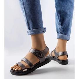 Sandali grigi metallizzati di Lanham grigio 1