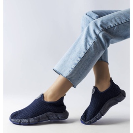 Sneaker slip-on sportive blu navy di Obenor 1