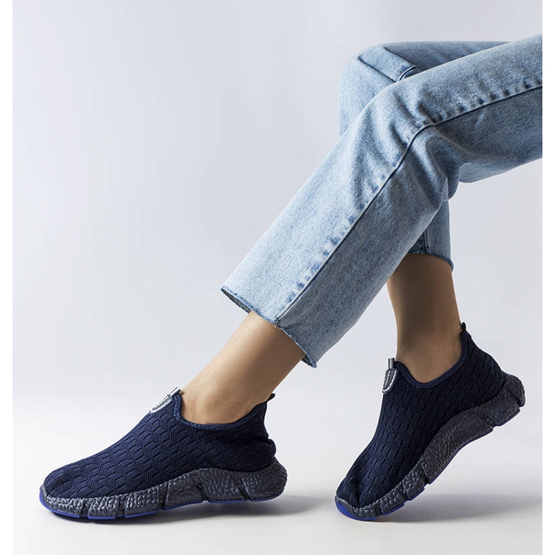 Sneaker slip-on sportive blu navy di Obenor 1
