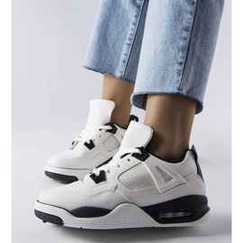 Sneakers bianche di materiali combinati Malas bianco 1