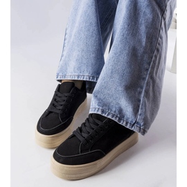 Sneakers nere sulla piattaforma Amathymes nero 1