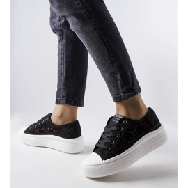 Sneakers nere traforate Lee Cooper LCW-23-44-1618L nero 1