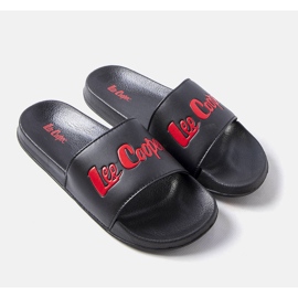 Pantofole Lee Cooper LCW-23-42-1730M in gomma nera nero 1