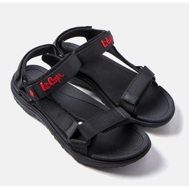 Lee Cooper Sandali sportivi neri con velcro LCW-34-0960M nero 1