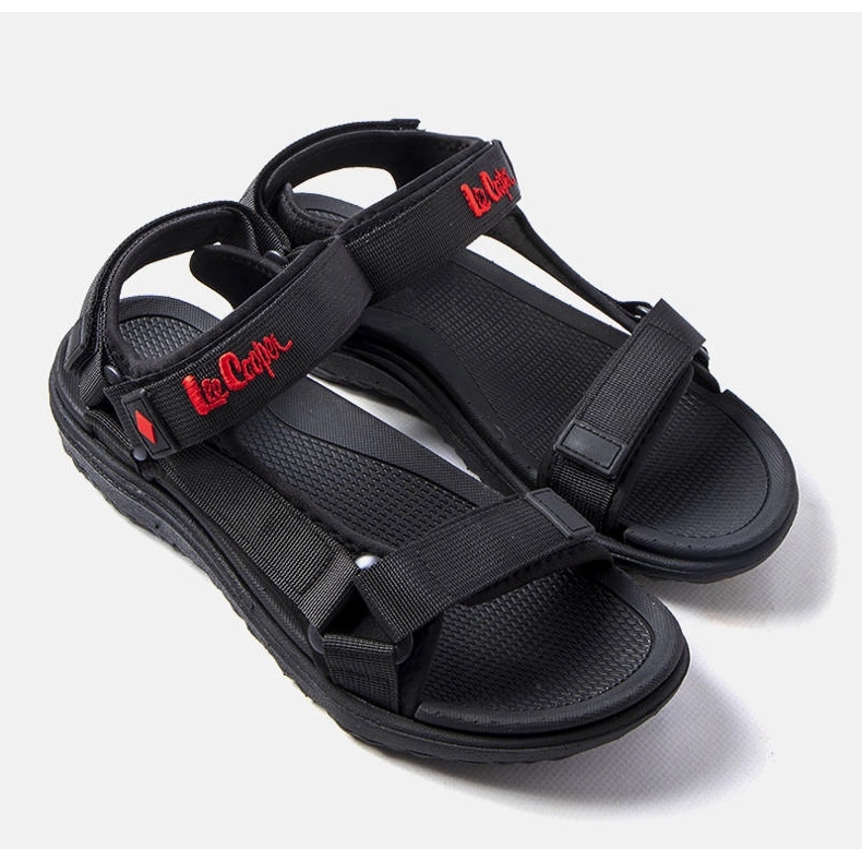 Lee Cooper Sandali sportivi neri con velcro LCW-34-0960M nero 1