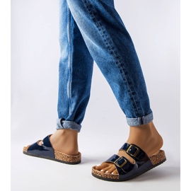 Ciabatte in sughero blu con fibbie di Lee Cooper LCW-22-35-1157L 2