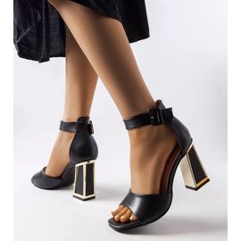 Sandali neri di Marlens nero 1