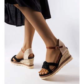 Sandali con zeppa Arabela neri nero 1