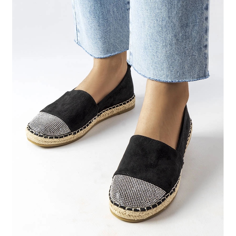 Inna Mocassini espadrillas di colore nero di Magali 1