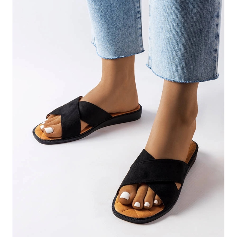 Pantofole nere Tiana nero 1