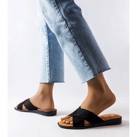 Pantofole nere Tiana nero 2