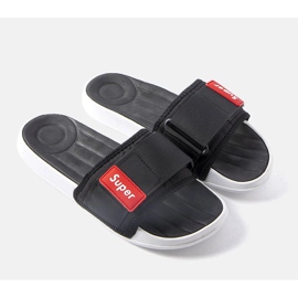 Pantofole da uomo nere di Alley nero 1