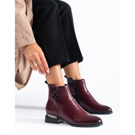 Stivaletti Vinceza da donna bordeaux rosso 1