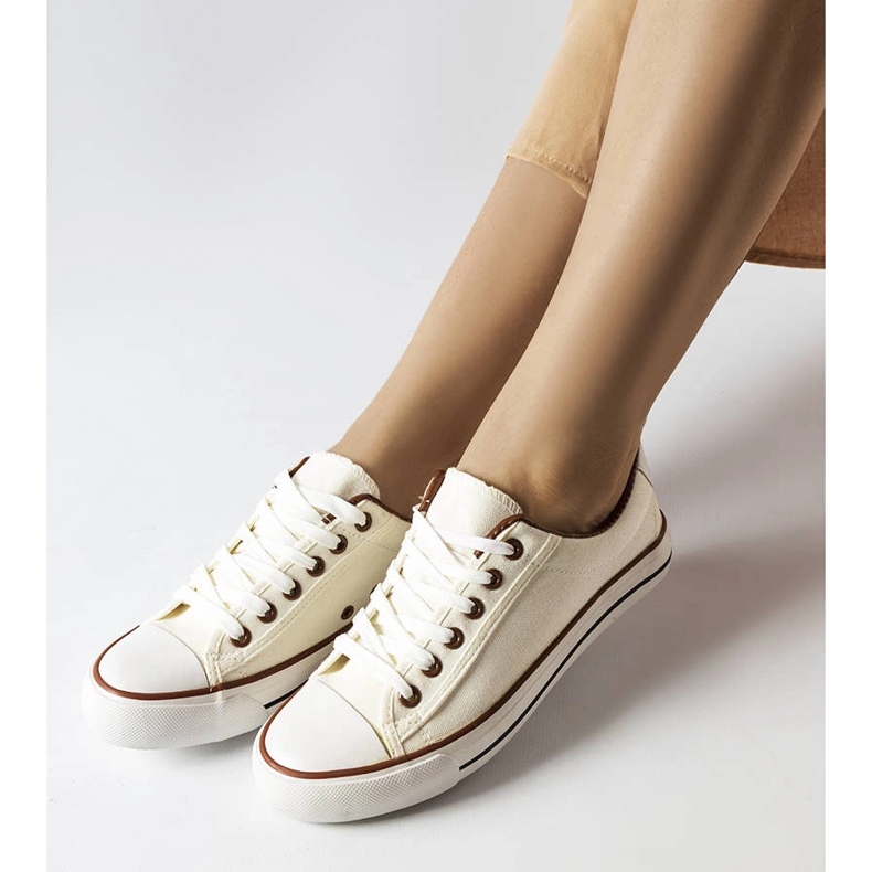 Sneaker Mascherone in tessuto bianco bianca 1