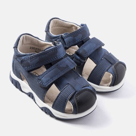 Sandali blu navy con soletta in pelle di Millard 1