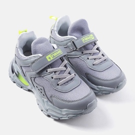 Sneaker da bambino di colore grigio di Ansel 1