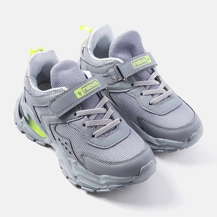Sneaker da bambino di colore grigio di Ansel 1