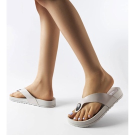 Sandali con plateau grigi di Elide grigio 2