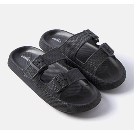 Pantofole nere da uomo Karersee nero 1