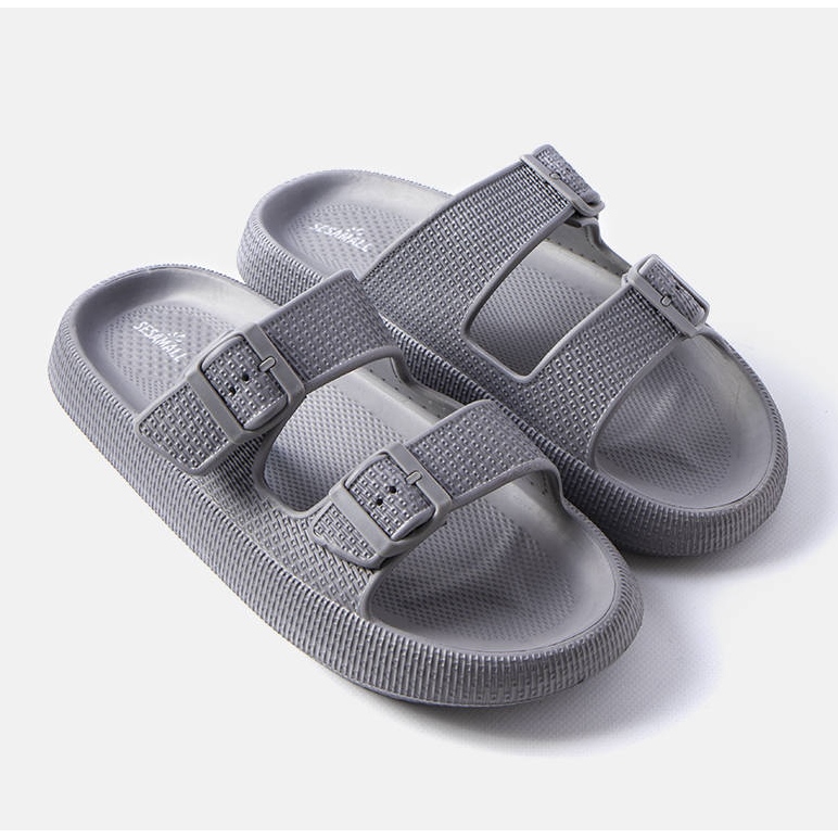Pantofole grigie da uomo Karersee grigio 1