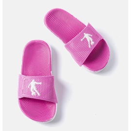 Pantofole di gomma bianche e rosa di Atene 1