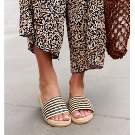 Ciabatte Capovalle in tessuto nero 2