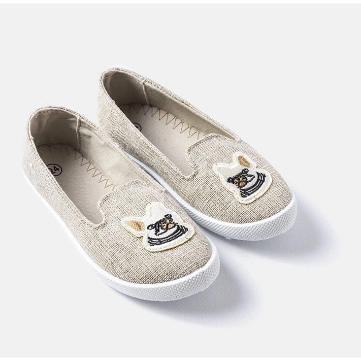 Sneakers da bambino grigie con applicazione Naomi grigio 1